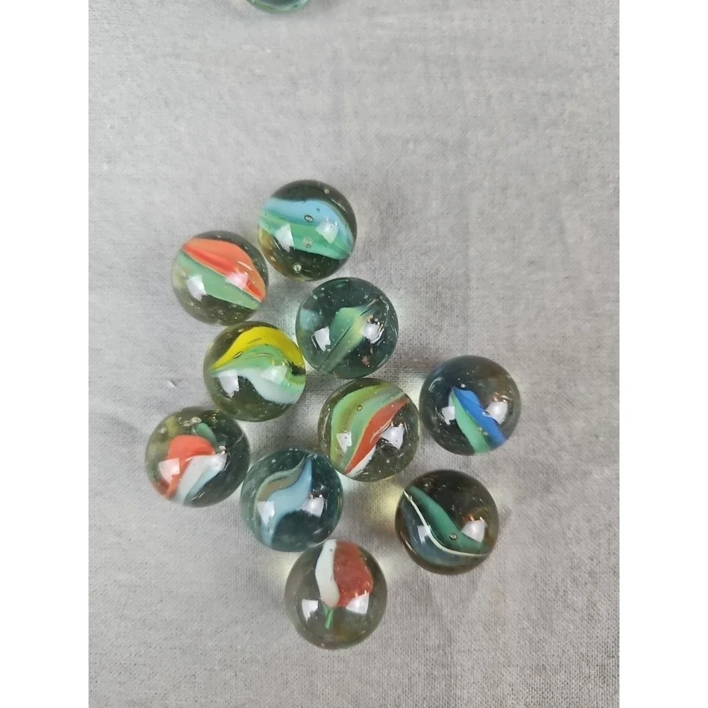 🔥Vintage Lot Of‎ 141 Cats Eye Swirl Marbles